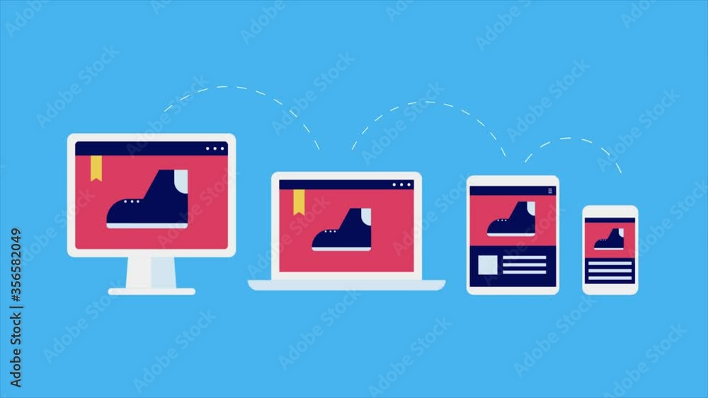 Poster cross device remarketing, audience retargeting with digital device, communication technology and int