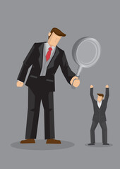 Obraz premium Executive Search Cartoon Vector Illustration for Human Resource Concept