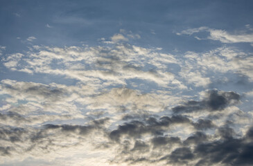 Obraz premium Black rain clouds on the sky n the evening.