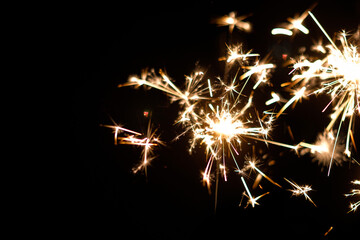 Fototapeta premium sparkler on black