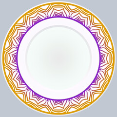 Pattern With Abstract Floral Round Ornament. Oriental Pattern. Indian, Moroccan, Mystic, Ottoman Motifs. Anti-Stress Therapy Pattern. Vector