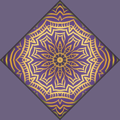 Modern Vector Template With Tribal Mandalas. For Brochure, Flyer, Cover, Magazine