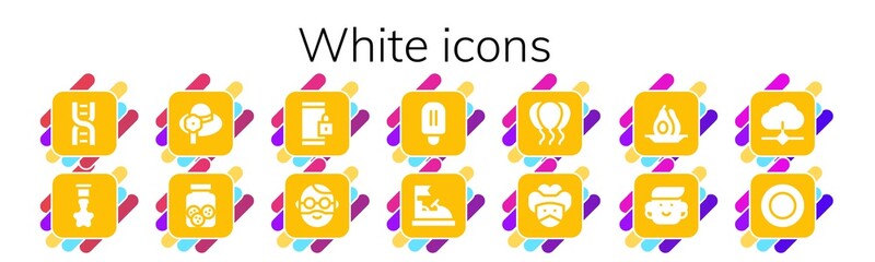 white icon set