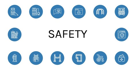 safety icon set