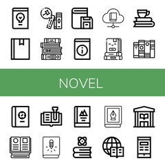 novel simple icons set
