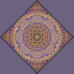 Modern Vector Template With Tribal Mandalas. For Brochure, Flyer, Cover, Magazine