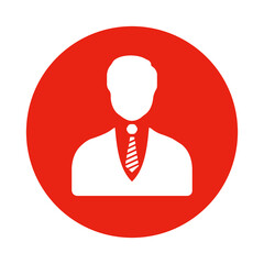 Avatar, businessman, user vector icon