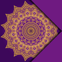 Mandala background for book cover, invitation. Vector illustration