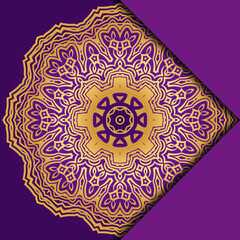 Mandala background for book cover, invitation. Vector illustration