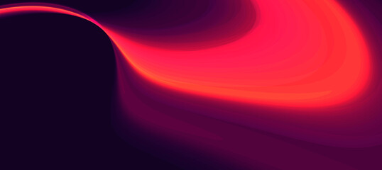 Hot spot of blurred heat red stain on dark backdrop, presentation cover