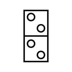 Fototapeta na wymiar domino card icon design,flat style trendy collection