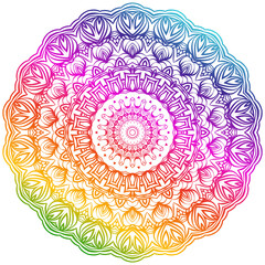 Vector Background With Mandala. Decorative Elements. Arabic, Indian, Ottoman Motifs.