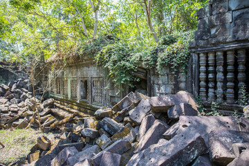 Beng Mealea Temple is a temple in the Angkor Wat style located east of the main group of temples at Angkor, Siem Reap, Cambodia.