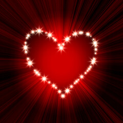 heart of the stars on a dark