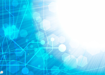 computer motherboard on a blue background