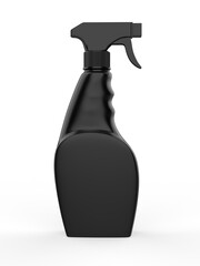 Blank plastic trigger spray for branding, 3d render illustration
