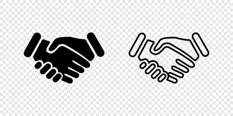 Handshake. Business concept Handshake. Handshake vector icon, isolated. Vector illustration