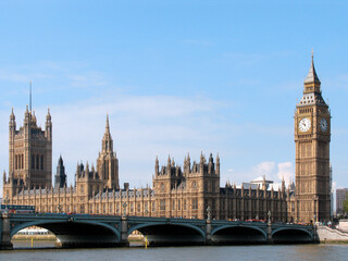 London,UK,Westminster palace and Big Ben, the clock tower