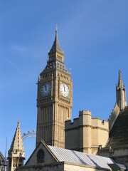 Obraz premium London,UK,Westminster palace and Big Ben, the clock tower