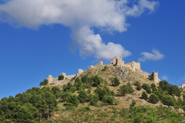 Fototapeta na wymiar Moclin islamic alcazaba fortress, Montes de Granada, Andalusia, Spain