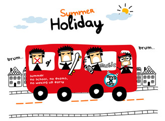 Summer Holiday illustration vector set