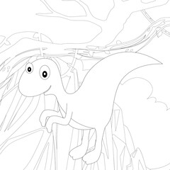 Adult coloring page,book a cute isolated dog,image for relaxing.Zen art style illustration.
