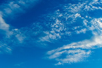 Fototapeta na wymiar beautiful clouds in a blue sky