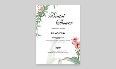 Bridal Shower Invitation Flyer