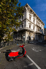 Fototapeta na wymiar streets and houses of Genova