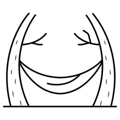 Summer life vector illustration icon