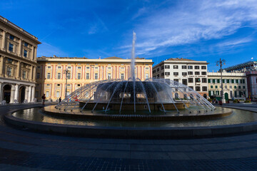 Naklejka premium streets and houses of Genova