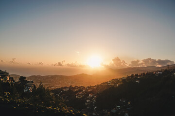 Sunrise on Pico do Arieiro, third heighest mountain of Madeira island, Portugal