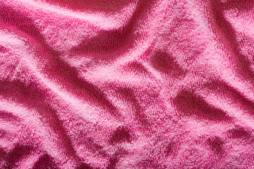 Plakat pink wavy background texture with shadows microfiber towel