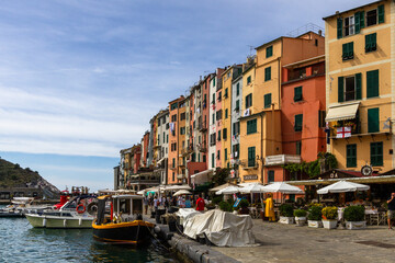 streets and houses of port venere