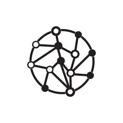 network technology icon, technology icon vector