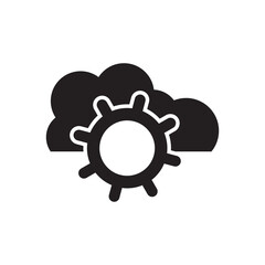 cloud settings icon, vector icon technology