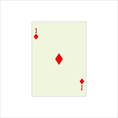 playing card. illustration for web and mobile design.