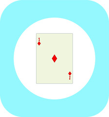 playing card. illustration for web and mobile design.