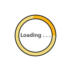 Circle loading spinning Progress upload template buffering waiting indicator icons