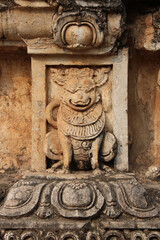 ruined buddhist temple (Wat Mahathat) in Sukhothai in thailand