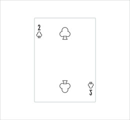 playing card. illustration for web and mobile design.