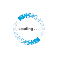 Circle loading spinning Progress upload template buffering waiting indicator icons
