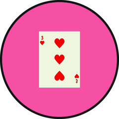 playing card. illustration for web and mobile design.