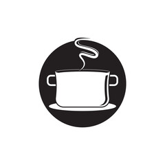 Saucepan Icon Logo Vector template