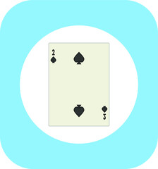 playing card. illustration for web and mobile design.