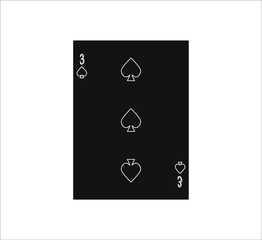 playing card. illustration for web and mobile design.