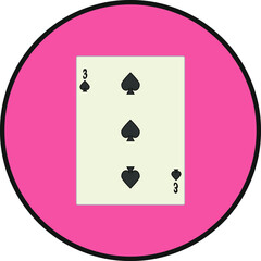 playing card. illustration for web and mobile design.