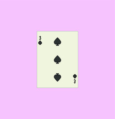 playing card. illustration for web and mobile design.