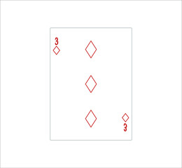 playing card. illustration for web and mobile design.