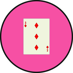 playing card. illustration for web and mobile design.